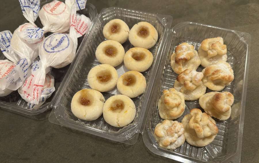 A variety of cookies are sold by some of the convents located within the walls of medieval Cáceres, as a means of income for the sisters.