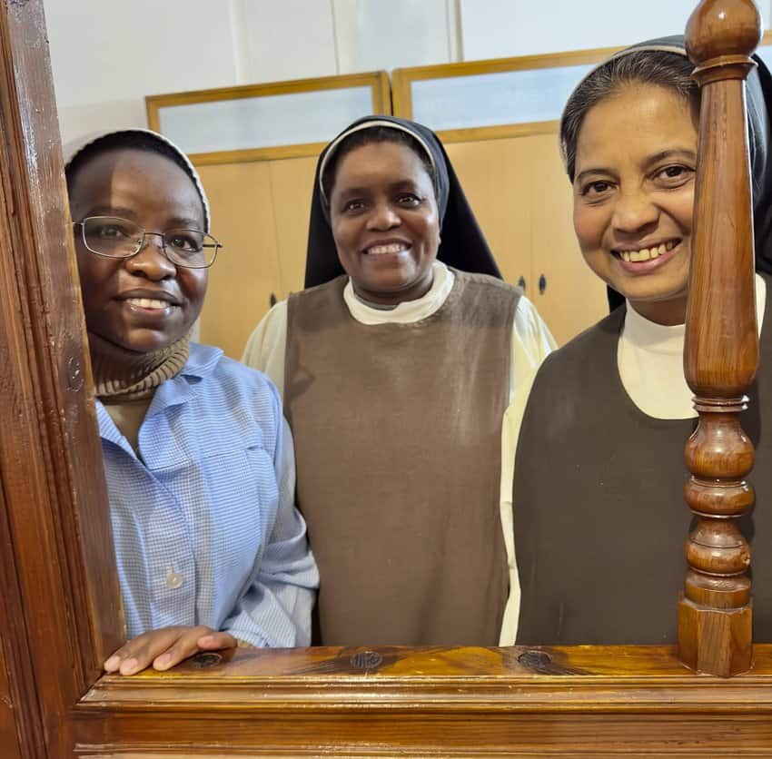 Sisters Matilda (left), Jacinta (middle) and Caroline live within the walls of Monasterio de Santa María de Jesús, located in Cáceres.