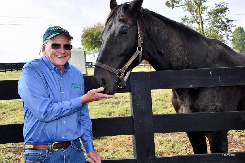 Horses, Bourbon, and More in Central Kentucky 2 Georgetown Old Friends Michael Blowen (Tab Hauser Photo)
