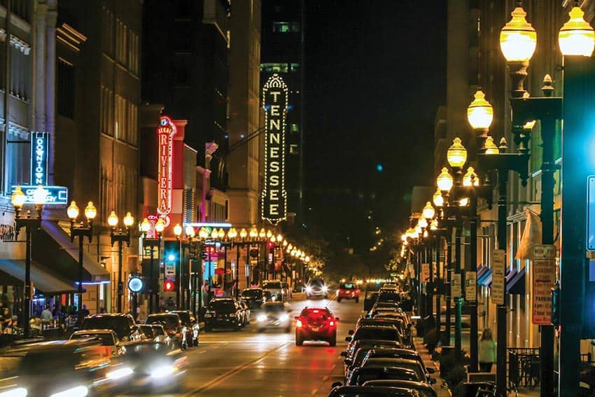 Back to the Future in Knoxville, Tennessee 10 Glittering Gay Street Credit: Bruce MacCamish