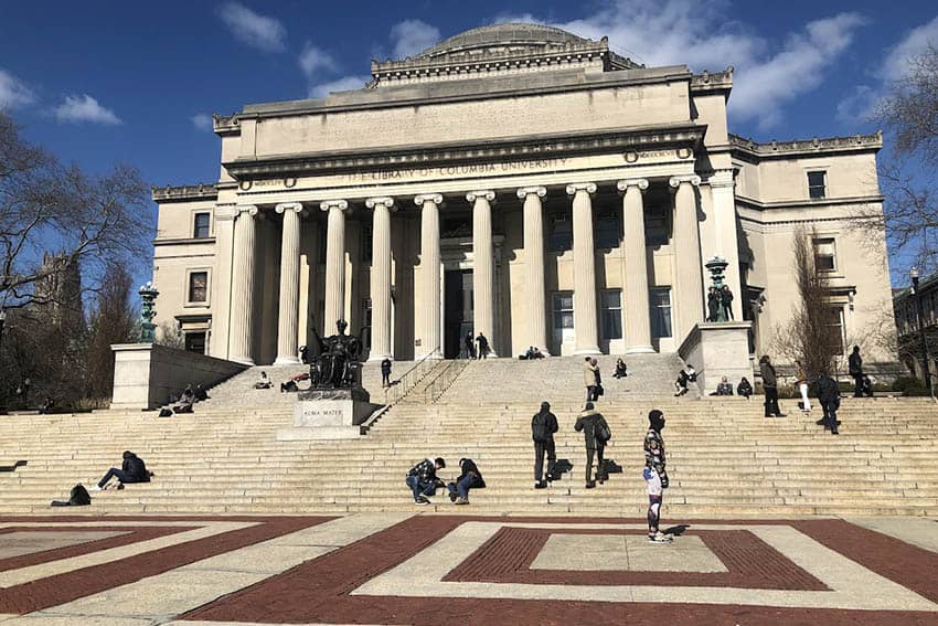Four of the Best Parks in Upper Manhattan 5 Low Library and College Walk at Columbia University in the City of New York is at a stone’s throw from Riverside Park at 116th Streer. Photo by Susmita Sengupta