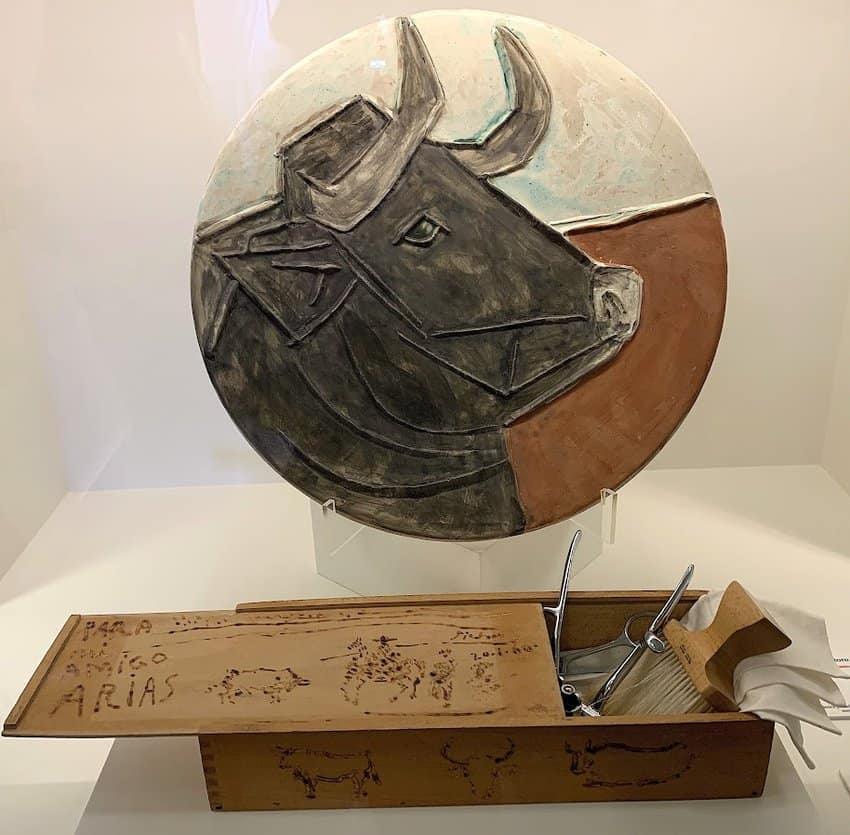 Spanish Museums Honor Picasso on 50th Anniversary 11 Gifts Picasso made for his long-time barber and friend are at the Picasso Museum Eugenio Arias Collection.