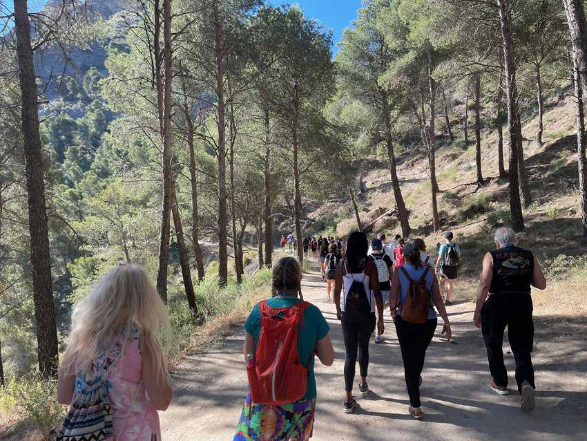 El Caminito del Rey: Adventure in Andalusia 6 You walk through a pleasant forest on flat ground to get to the cliffs.