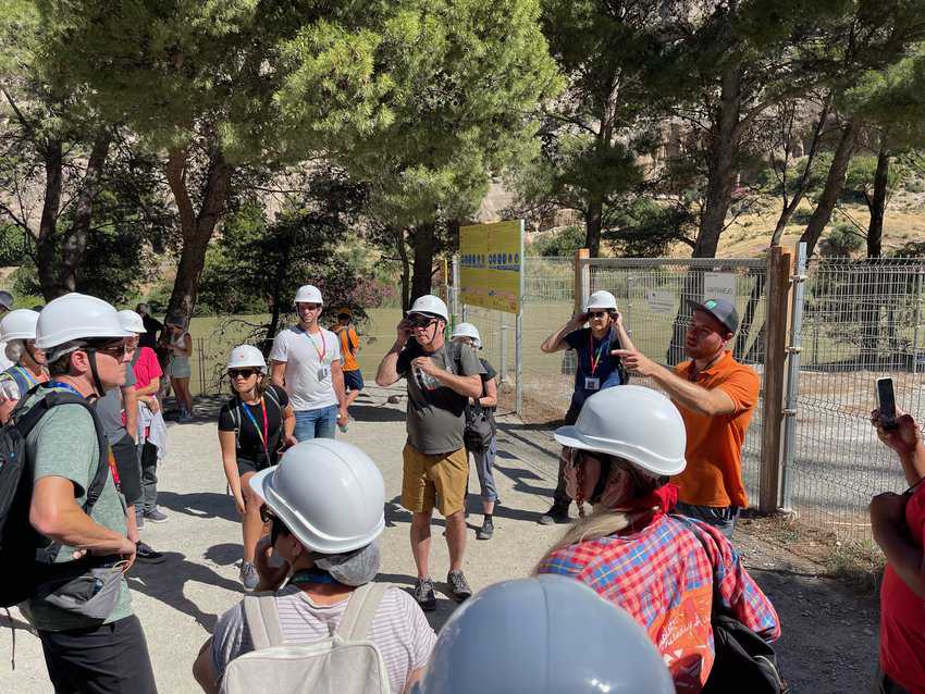 El Caminito del Rey: Adventure in Andalusia 8 Each group has different colored helmets so you can keep track of who you came to the hike with.