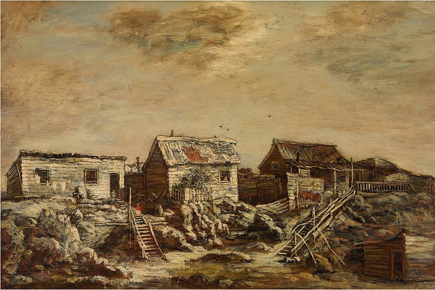 Ralph Albert Blakelock’s Shanties, Seventh Ave and Fifty-Fifth St