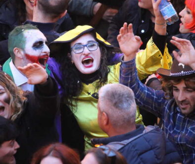 The Offida Carnival participant, one of hundreds. Cindy-Lou Dale photos.