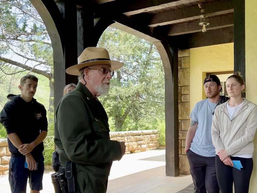 South Dakota Surprises 6 Ranger Don Frankfort starting his tour at Wind Cave National Park. Photo by Sharon Kurtz