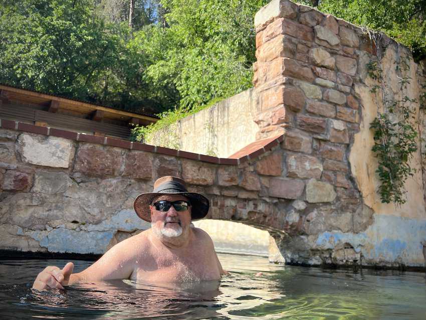 South Dakota Surprises 8 Local Todd Mohr shared the history of Moccasin Springs. Photo by Sharon Kurtz