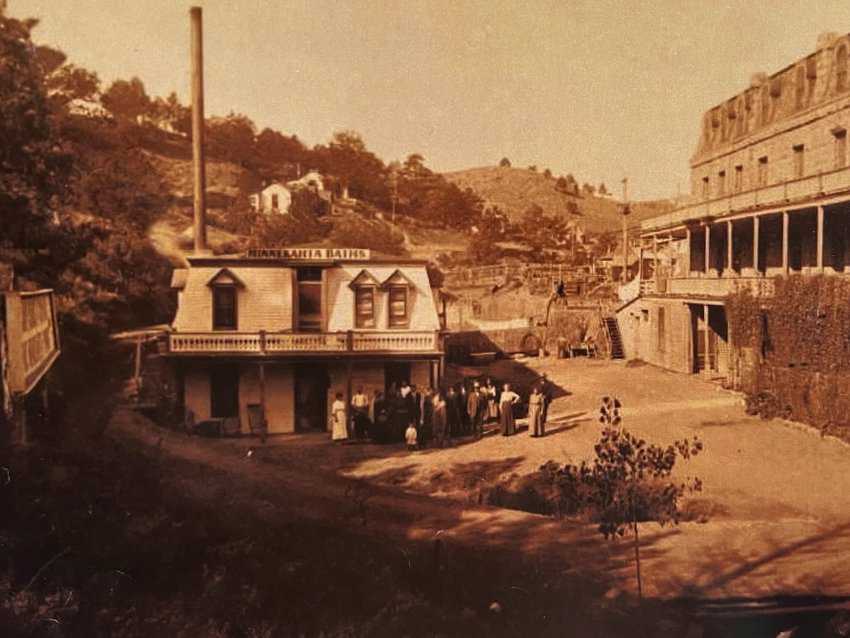 South Dakota Surprises 10 Minnekahta Bath House in the early 1900s. Photo Public Domain.