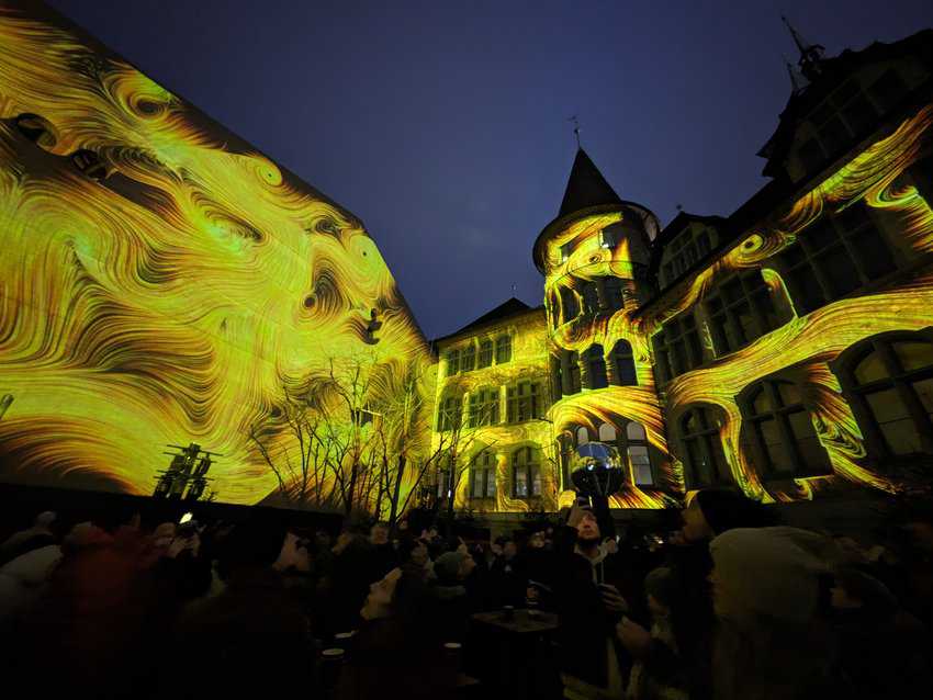 Zurich's vibrant Illuminarium show. Matthew Ball Photos.