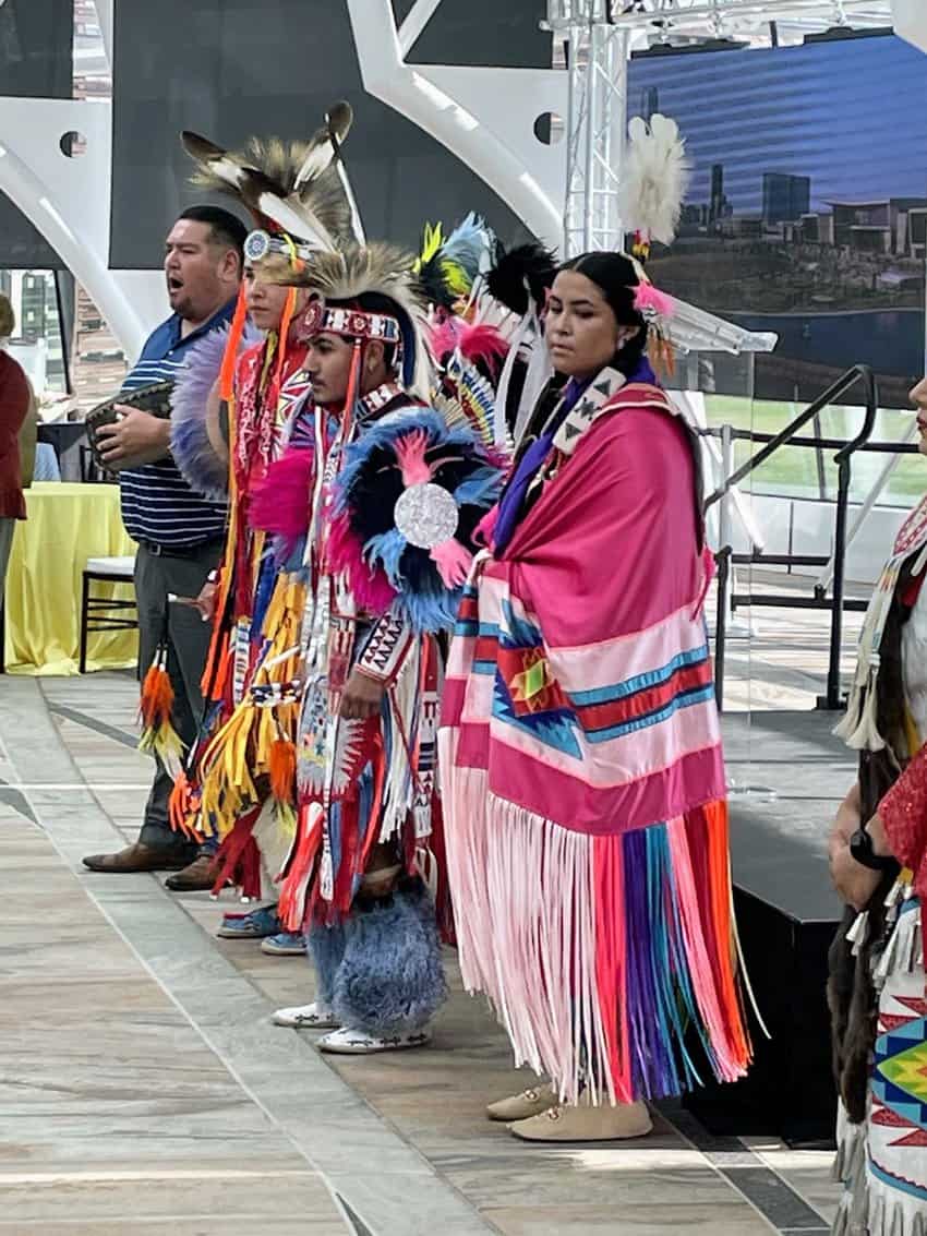 The First American's Museum in OKC features exhibits, songs and dance of the 39 tribes that were relocated to Oklahoma.