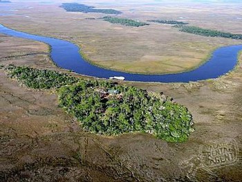 Eagle's eye view of Eagle Island, GA.