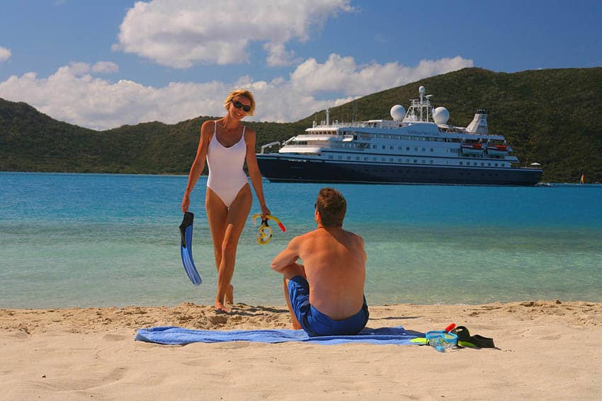 A Caribbean Cruise vacation with sun and sand and great food
