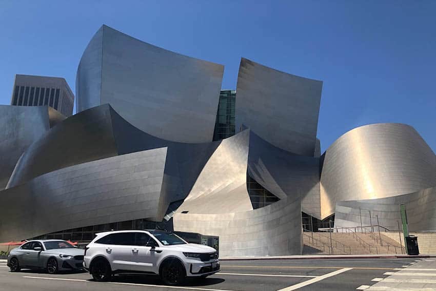 The Walt Disney Concert Hall is a marvel of architecture designed by Frank Gehry in his signature style. Photo by Susmita Sengupta 