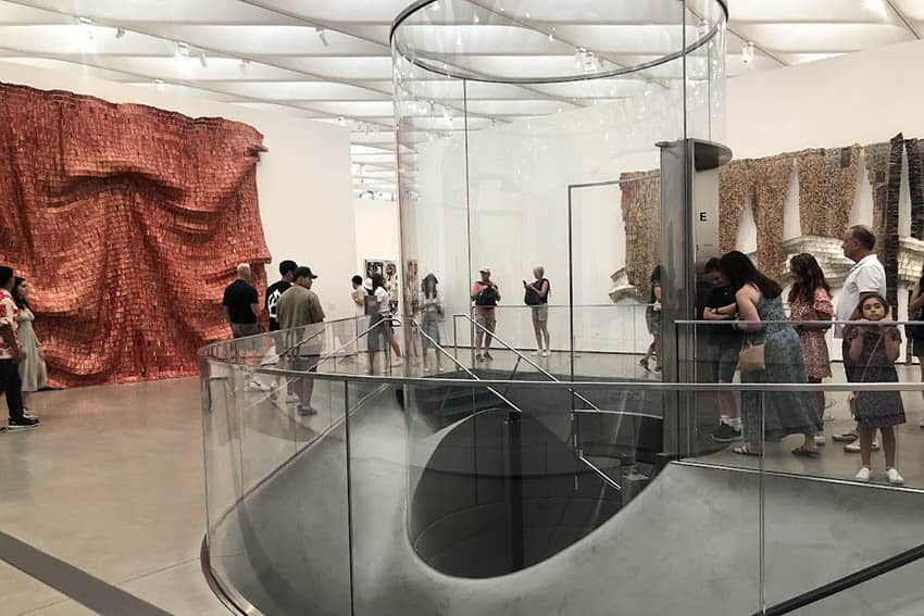 A view of a stunning exhibition gallery space at The Broad museum. Photo by Susmita Sengupta