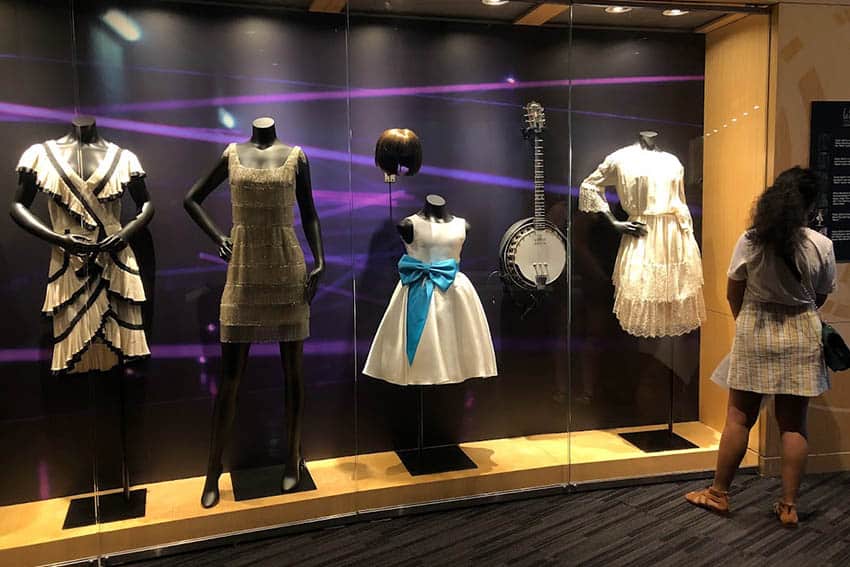 Taylor Swift's outfits which she wore at her various concerts are exhibited at The Grammy Museum. Photo by Susmita Sengupta 