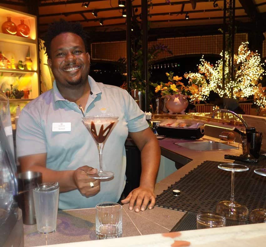 St Eustatius chocolate martini by Kishion Golden Rock (Tab Hauser Photo)