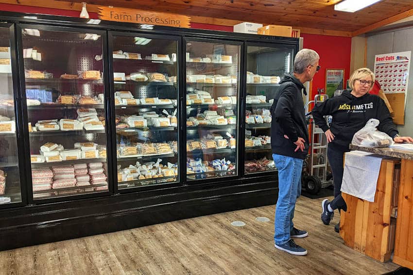 Lillian Hoesly, who along with her husband Dennis, established Hoesly Meats some 40 years ago.