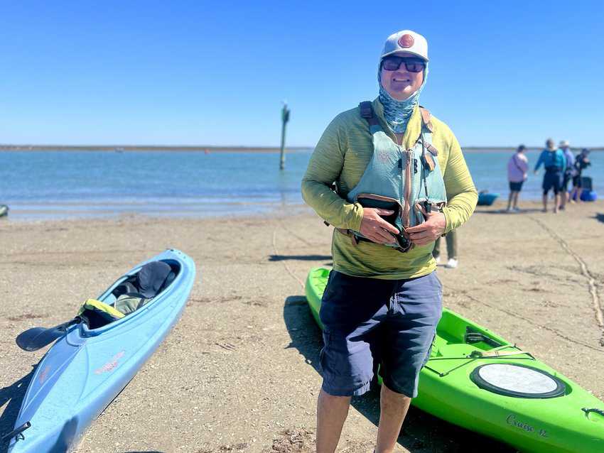 Whooping it Up in Port Aransas, Texas Gulf Coast 6 Hector Rios with Coastal Bend Kayak Tours. Photo by Sharon Kurtz