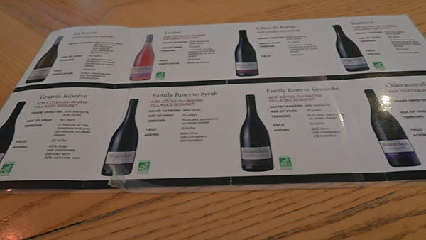 Wine tasting in Cotes-du-Rhone