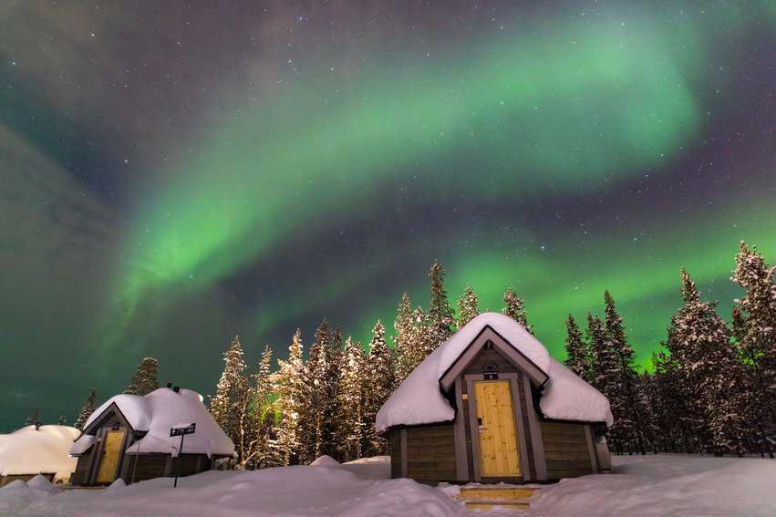 Staying at a cabin is a great way to catch the lights