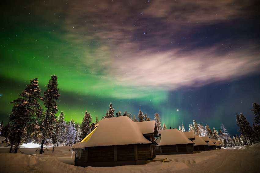 Northern Lights Village Saariselkä (Photo by Markku Inkila)