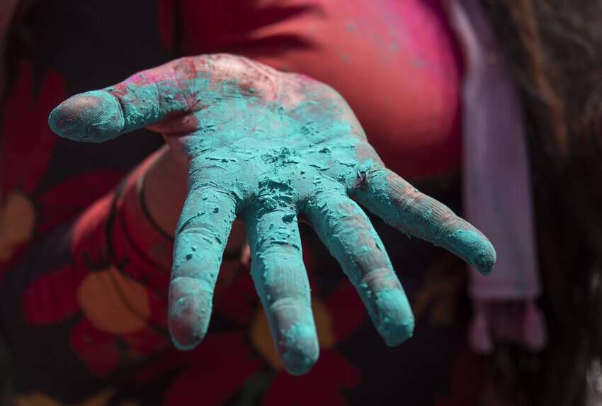 The Holi Festival is high-spirited Hindu festival celebrated by throwing colored water and powder on each other. Also known as the Festival of Colors, this event marks the passing of winter and the arrival of spring.