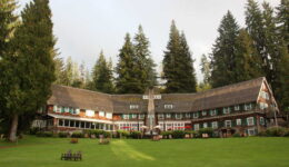 Rustic and captivating 1926 Lake Quinault Lodge