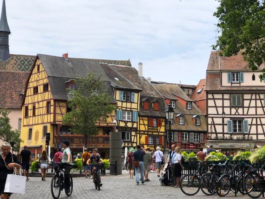 Biking is popular in Colmar, in Alsace France. Noreen Kompanik photos.
