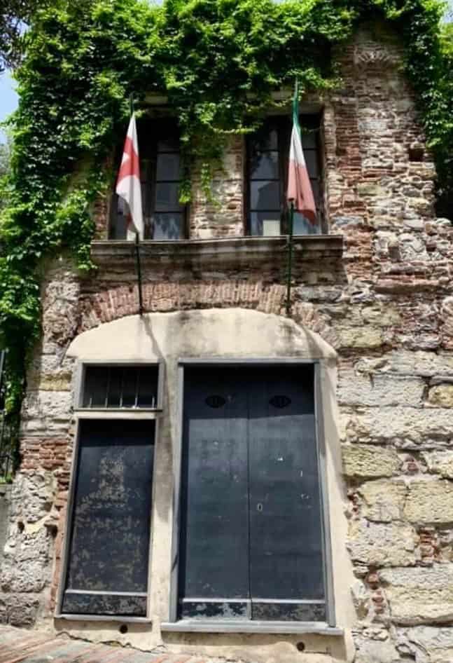 Genoa Italy's Charms Didn't Elude Her 2 Boyhood home of Christopher Columbus in Genoa, Italy.