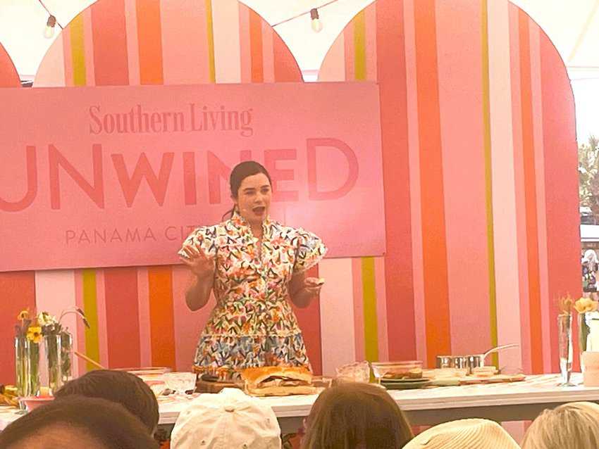 Panama City Beach's Top Shuckers 8 Southern Living's Ivy Odom taught the audience how to make Hot Brown sliders at this season's UNwineD Festival.