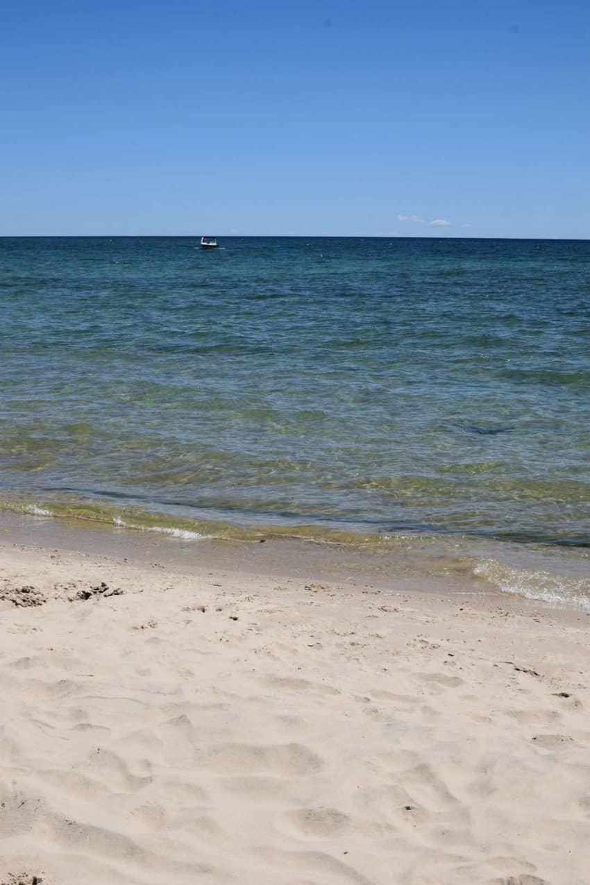 The beach at Door County's Rock Island State Park. Photo by Sarah Arksey Njegovan