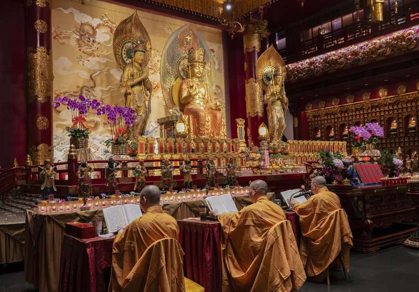 Located in Singapore's Chinatown, the Buddhist Tooth Relic Temple was built in 2007 at a cost of $75 million. Photo by Donnie Sexton