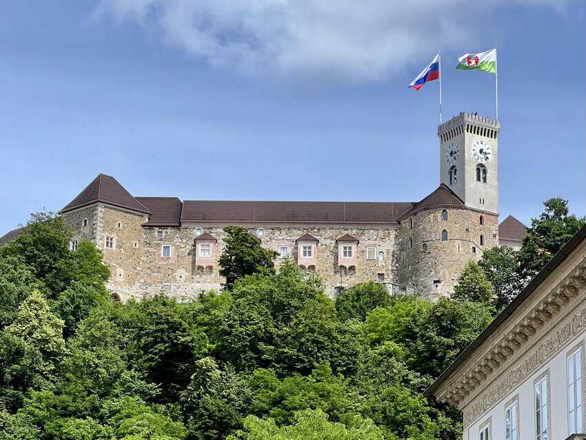 Slovenia: Forests, Vineyards, and Medieval Villages 17 Ljublijana Castle is perched high above the city. Sharon Kurtz photo