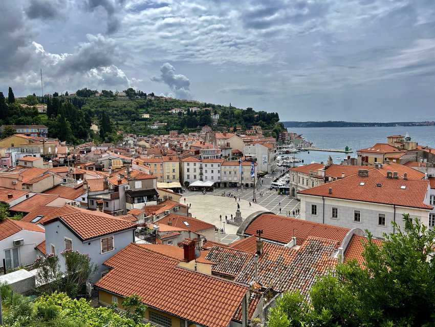 Slovenia: Forests, Vineyards, and Medieval Villages 14 The View of Piran from St. George's Parish Church. Sharon Kurtz photo