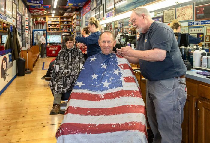 A Northeast Kansas Travel Story 2 DownTown barbershop Lawrence,Kansas