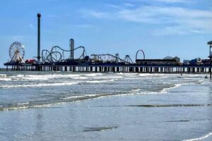 Galveston Island has 32 miles of beaches and a family-friendly amenities.