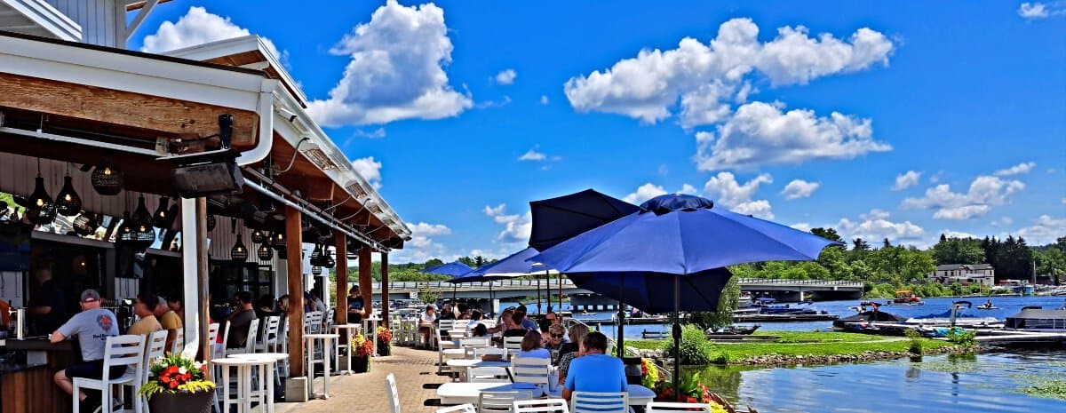 Saratoga County, NY: Roaming Out of Bounds 11 Lago by Druthers is a huge indoor-outdoor marina-style hangout