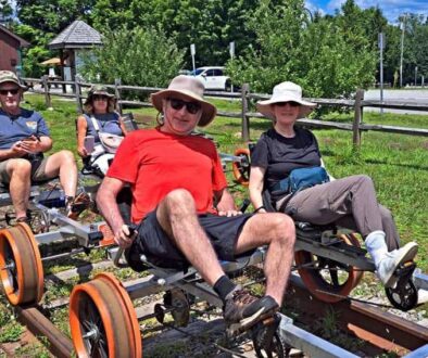 Revolution Rail’s pedal-power in Saratoga County NY.