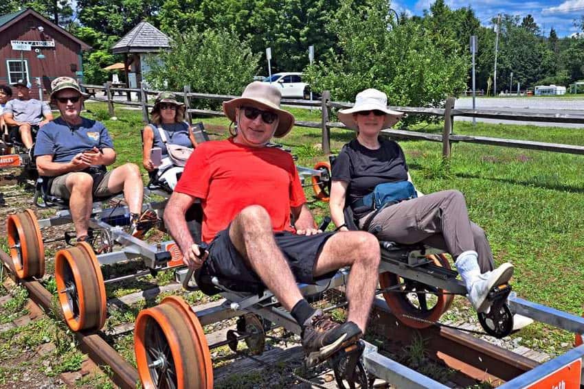 Saratoga County, NY: Roaming Out of Bounds 2 Revolution Rail’s pedal-power in Saratoga County NY.