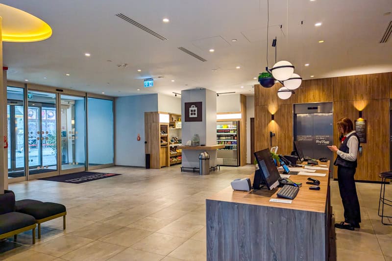 Old Town Riga: If The Walls Could Talk 14 Hilton Garden Inn Old Town Riga's lobby and reception desk.