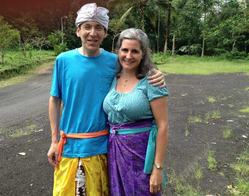 Bali's Ex-pats Bring New Life and Energy 2 Brian and Jody dressed for a temple ceremony in Bali.