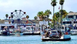 Ferry heading to Balboa Island. Photo by Noreen Kompanik
