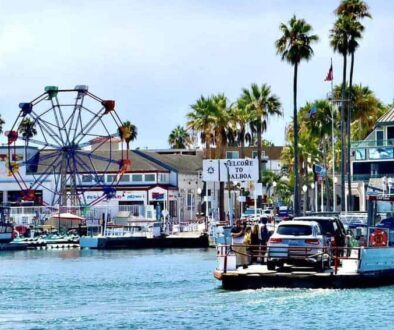 Ferry heading to Balboa Island. Photo by Noreen Kompanik