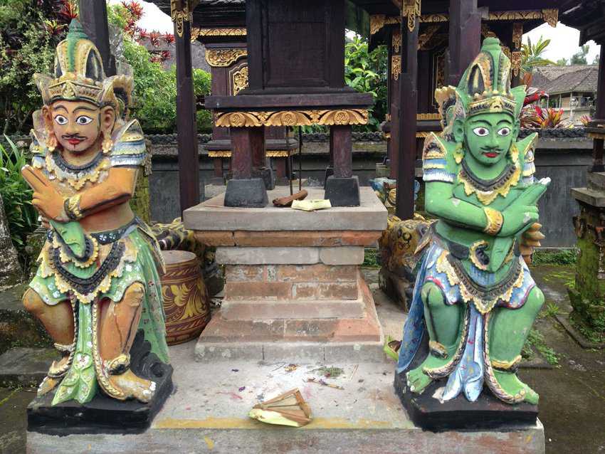 Bali's Ex-pats Bring New Life and Energy 4 Outside a temple in Bali.