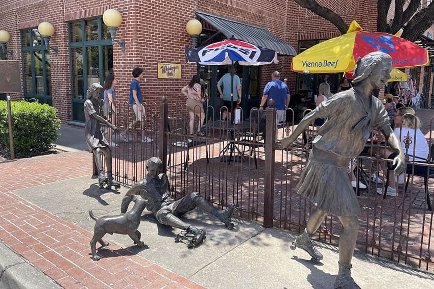 Grapevine, Texas: Historic, Charming and Accessible 18 More sculptures delight on Main Street. Photo by Jack Dunphy