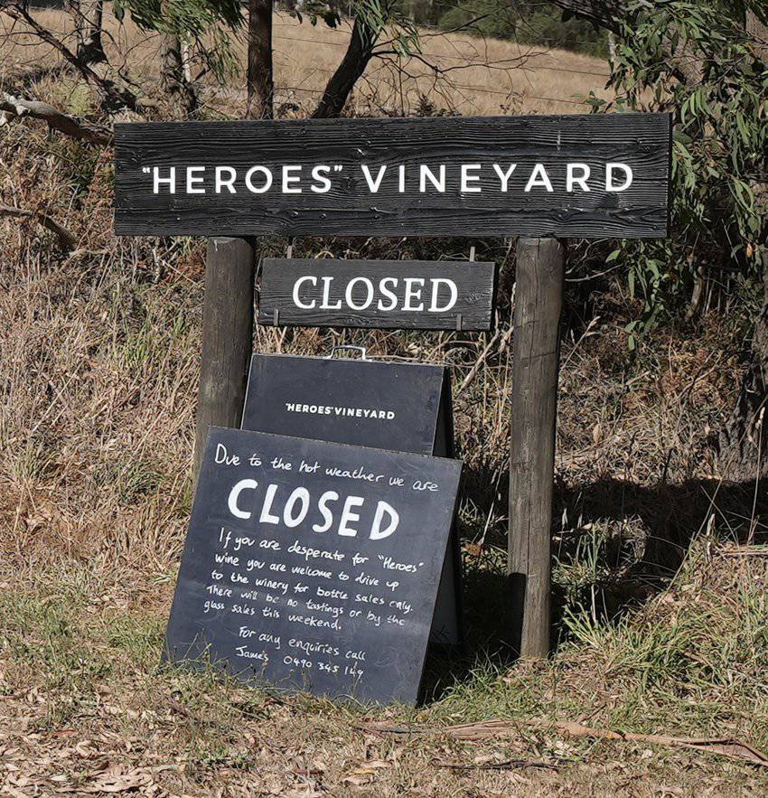 Southern Australia: Cruising Victoria's Coastline 2 The Cellar Door at Heroes Vineyard in the Otway Ranges came to our rescue with samples of Pinot, Sauvignon Blanc and Chardonnay.