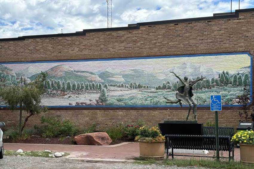 A cool mural in Carbondale's downtown