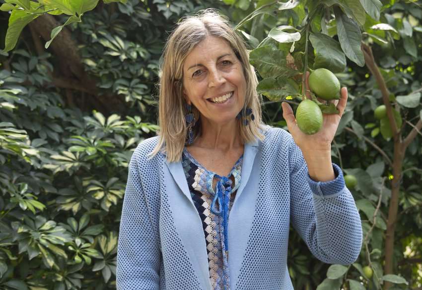 Pia Ruoppo gives a very informative tour of a lemon grove set in a historic 19th-century estate in Sorrento.