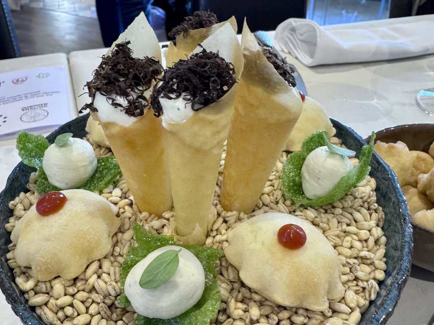 A starter to an unforgettable meal at Restaurant Gostilna Mahorčic. 